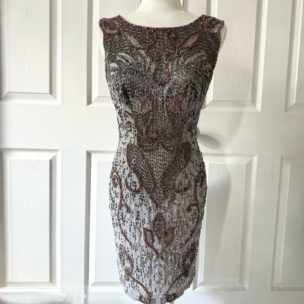 Vintage Mandalay Beaded Midi Dress New with tags size 6